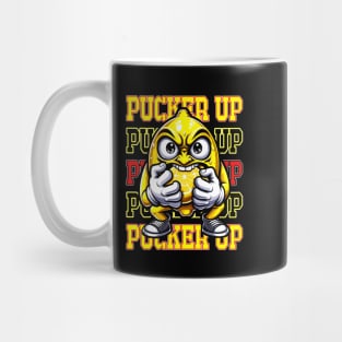 Pucker Up, Bold Lemon Character Mug